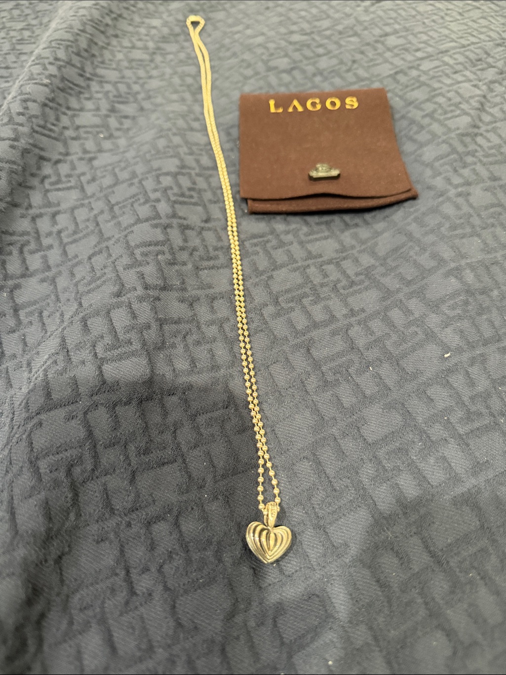 Lagos Gold Layered Heart Pendant Necklace